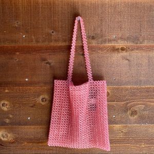 NWT Forever 21 pink beaded purse